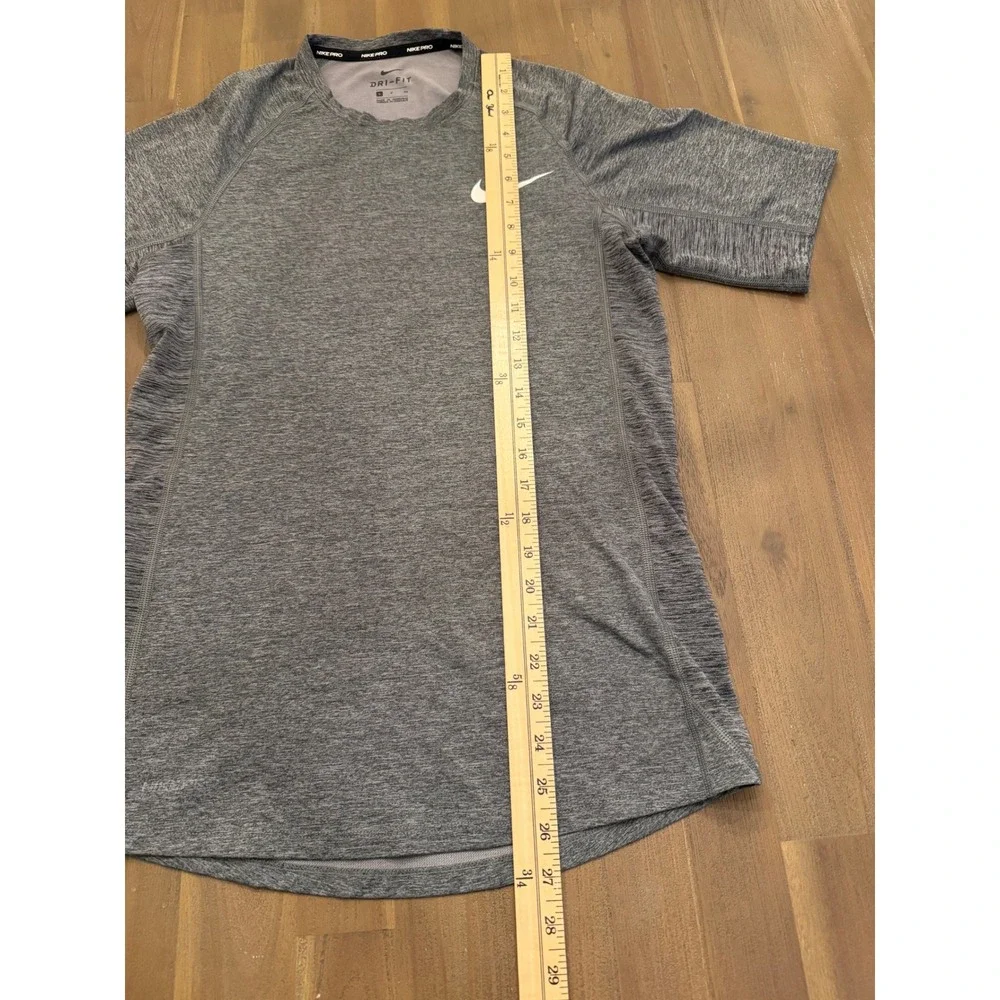 Nike Pro Dri Fit Men's Short Sleeve Training Shirt Gray Size‎ S